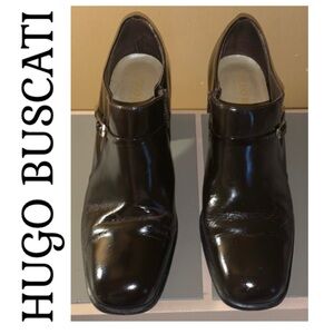 🦋 HUGO BUSCATI Chocolate Brown Shoe Boots 9.5